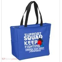 Support Awareness Squad I CHD Congenital Heart Defect Tote Bag thumb 2