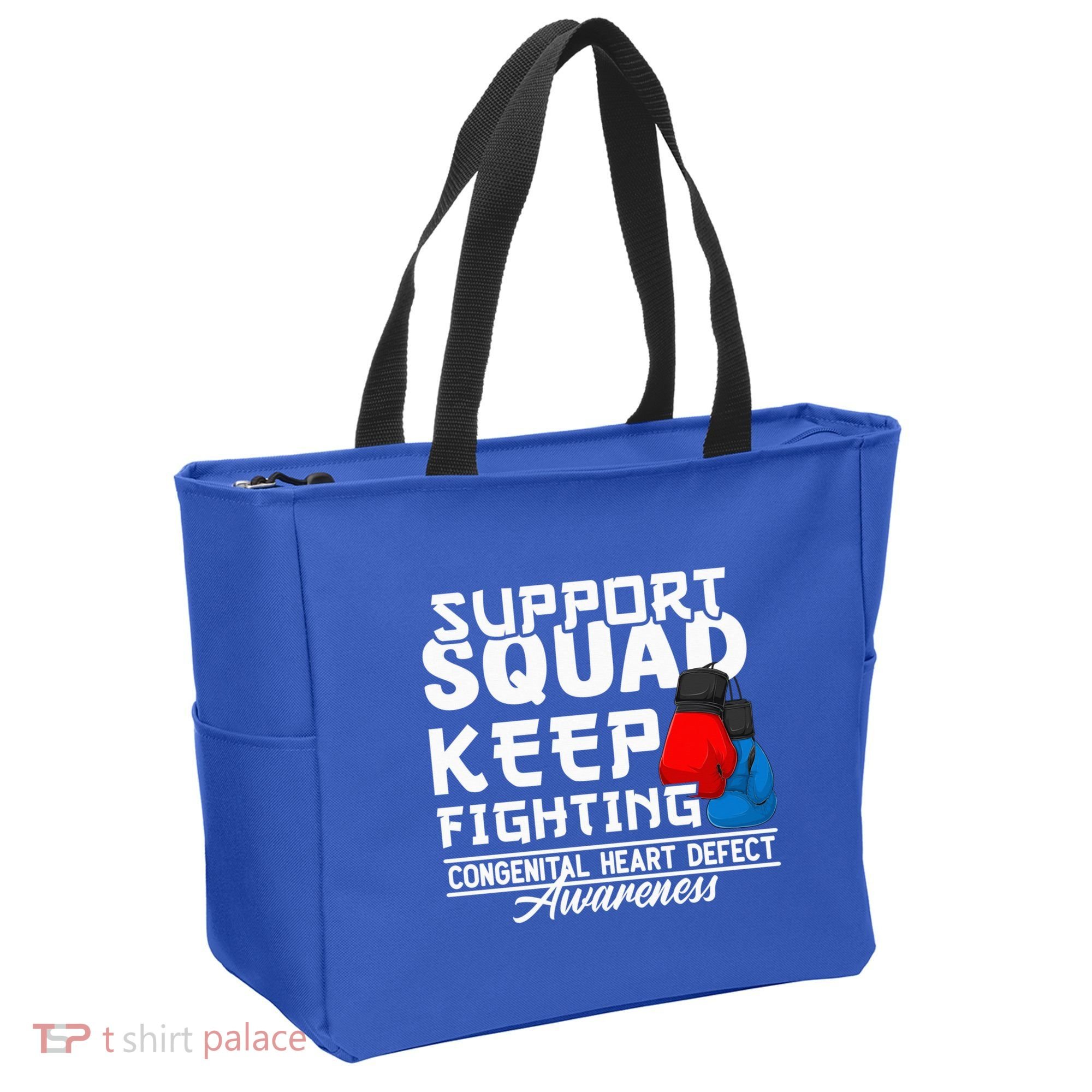 Support Awareness Squad I CHD Congenital Heart Defect Tote Bag