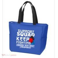 Support Awareness Squad I CHD Congenital Heart Defect Tote Bag thumb 3