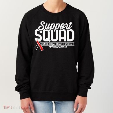 Support Awareness Squad I CHD Congenital Heart Defect Women's Sweatshirt