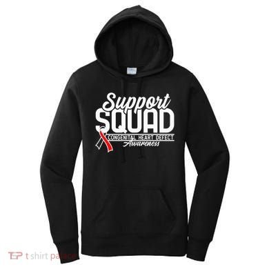 Support Awareness Squad I CHD Congenital Heart Defect Women's Hoodie