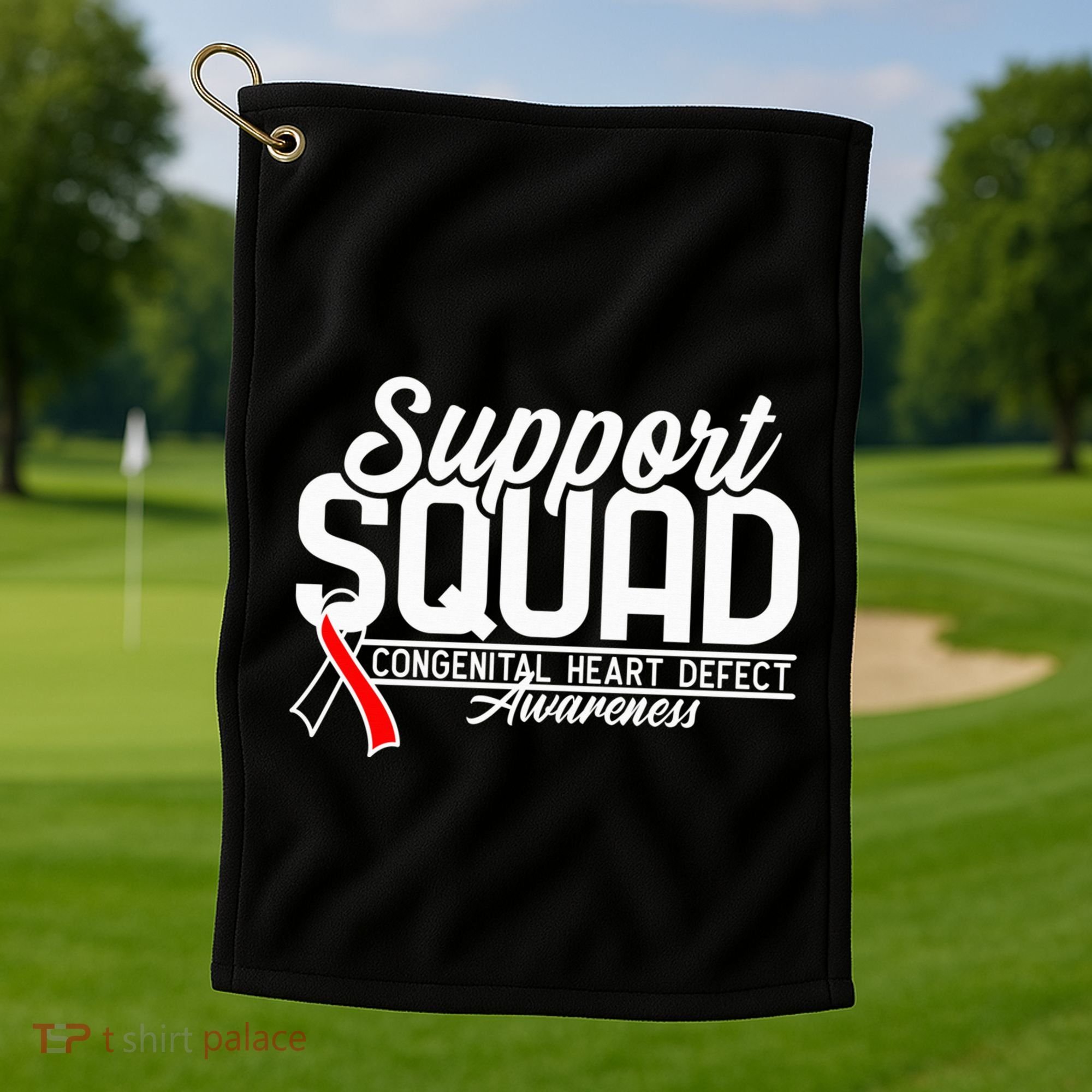 Support Awareness Squad I CHD Congenital Heart Defect Golf Towel