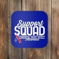 Support Awareness Squad I CHD Congenital Heart Defect Coaster thumb 0