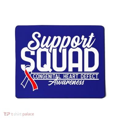 Support Awareness Squad I CHD Congenital Heart Defect Mousepad