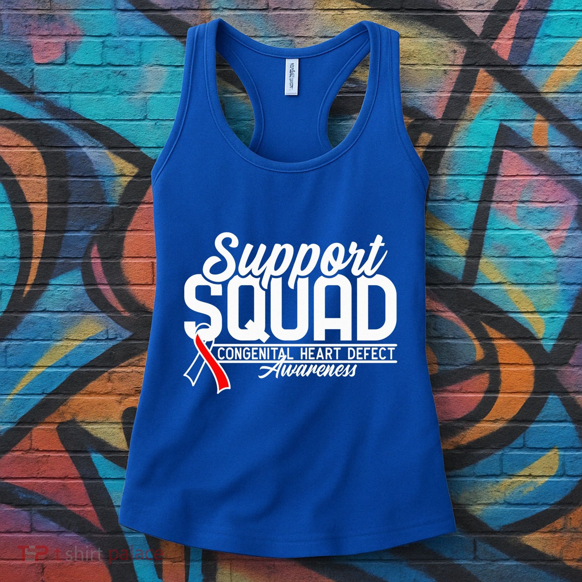 Support Awareness Squad I CHD Congenital Heart Defect Women's Tank Top