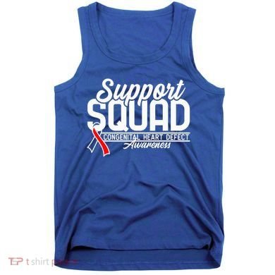 Support Awareness Squad I CHD Congenital Heart Defect Tank Top