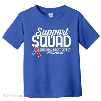 Support Awareness Squad I CHD Congenital Heart Defect Toddler T-Shirt