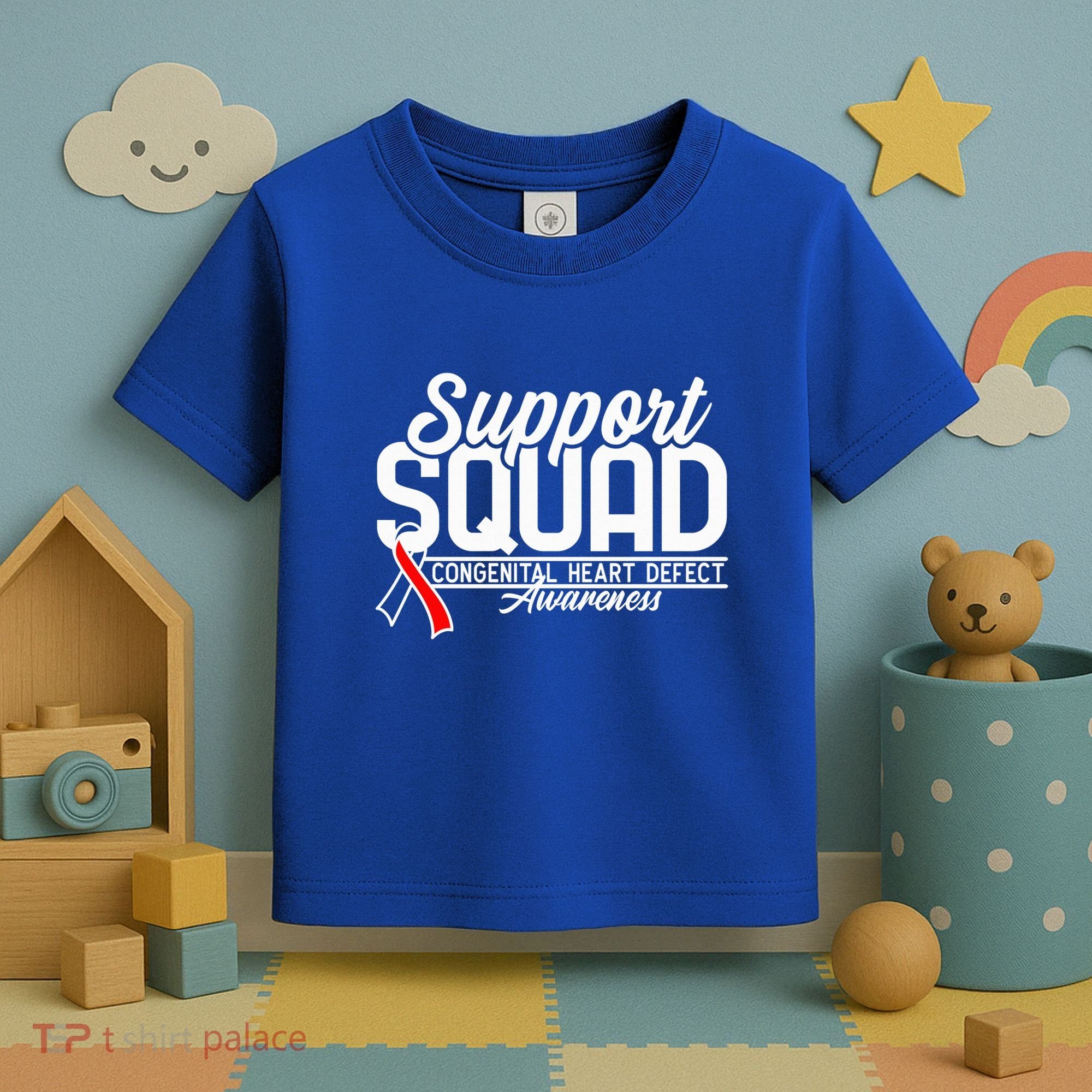 Support Awareness Squad I CHD Congenital Heart Defect Toddler T-Shirt