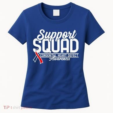 Support Awareness Squad I CHD Congenital Heart Defect Women's T-Shirt