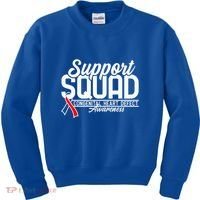 Support Awareness Squad I CHD Congenital Heart Defect Kids Sweatshirt thumb 0