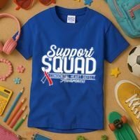 Support Awareness Squad I CHD Congenital Heart Defect Kids T-Shirt thumb 3