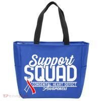 Support Awareness Squad I CHD Congenital Heart Defect Tote Bag thumb 0