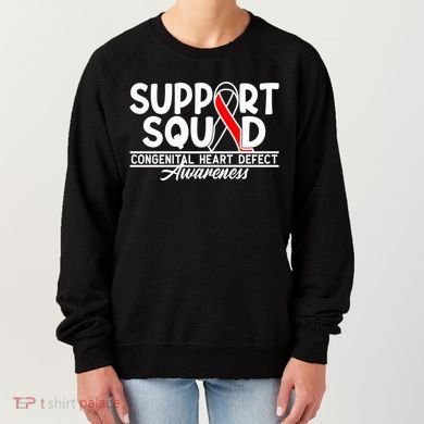 Support Awareness Squad I CHD Congenital Heart Defect Women's Sweatshirt