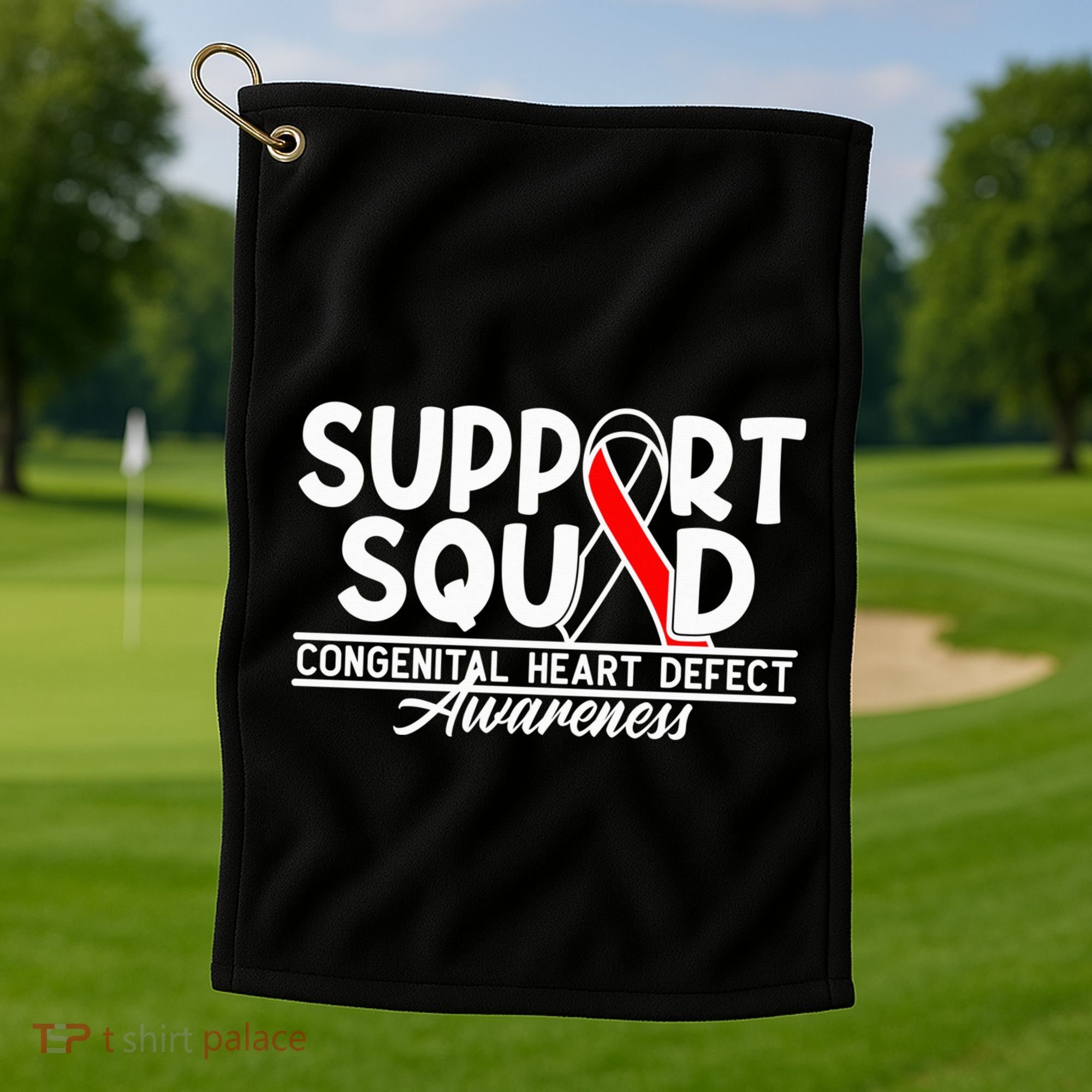 Support Awareness Squad I CHD Congenital Heart Defect Golf Towel