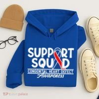 Support Awareness Squad I CHD Congenital Heart Defect Hoodie thumb 4