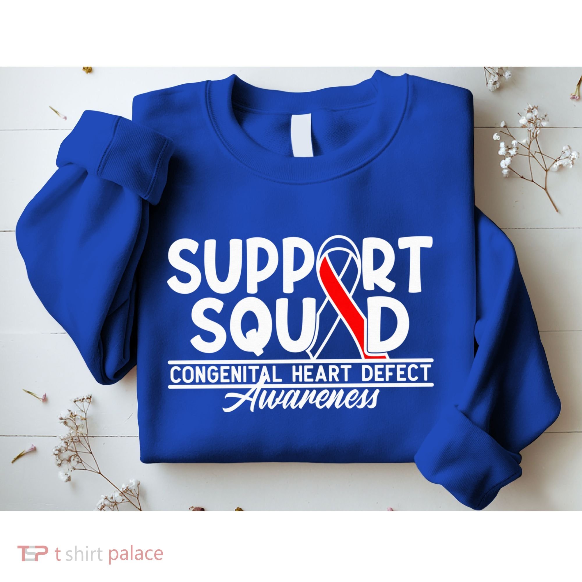 Support Awareness Squad I CHD Congenital Heart Defect Sweatshirt