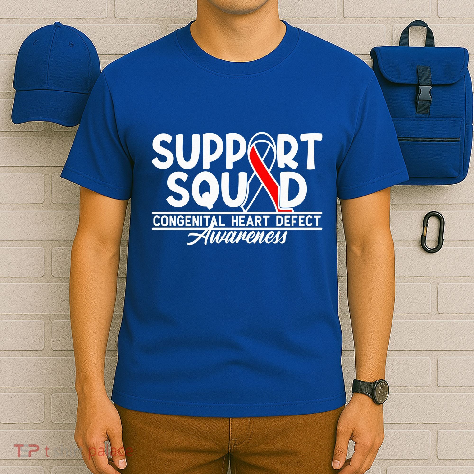 Support Awareness Squad I CHD Congenital Heart Defect T-Shirt
