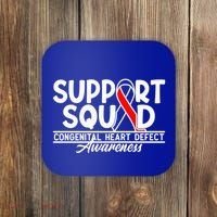 Support Awareness Squad I CHD Congenital Heart Defect Coaster thumb 0
