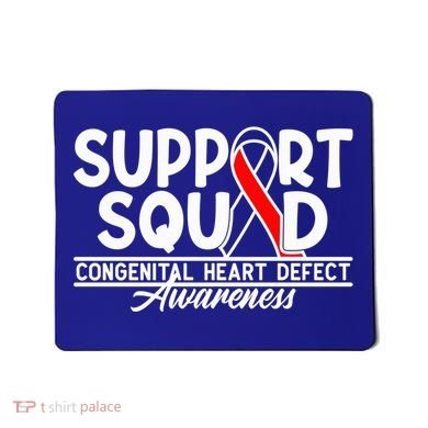 Support Awareness Squad I CHD Congenital Heart Defect Mousepad