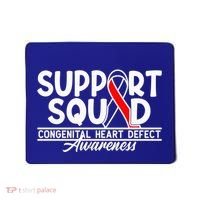 Support Awareness Squad I CHD Congenital Heart Defect Mousepad thumb 0