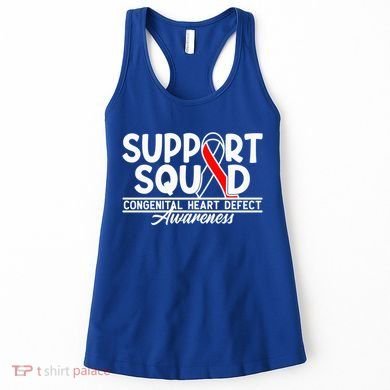Support Awareness Squad I CHD Congenital Heart Defect Women's Tank Top