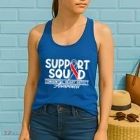 Support Awareness Squad I CHD Congenital Heart Defect Women's Tank Top thumb 2