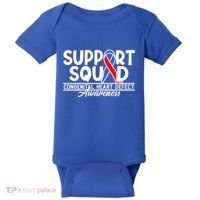 Support Awareness Squad I CHD Congenital Heart Defect Baby Bodysuit thumb 0