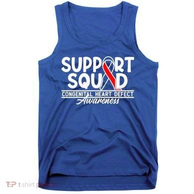 Support Awareness Squad I CHD Congenital Heart Defect Tank Top