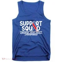Support Awareness Squad I CHD Congenital Heart Defect Tank Top thumb 0