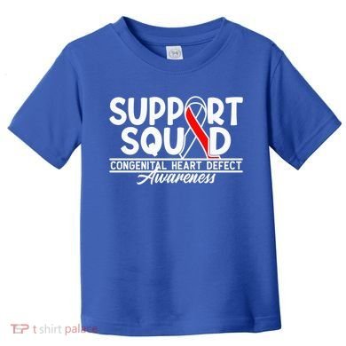 Support Awareness Squad I CHD Congenital Heart Defect Toddler T-Shirt