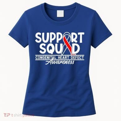 Support Awareness Squad I CHD Congenital Heart Defect Women's T-Shirt