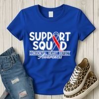 Support Awareness Squad I CHD Congenital Heart Defect Women's T-Shirt thumb 3