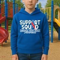 Support Awareness Squad I CHD Congenital Heart Defect Kids Hoodie thumb 2