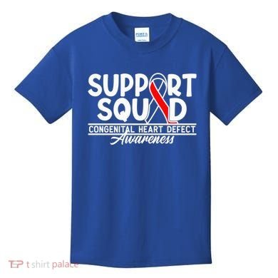 Support Awareness Squad I CHD Congenital Heart Defect Kids T-Shirt