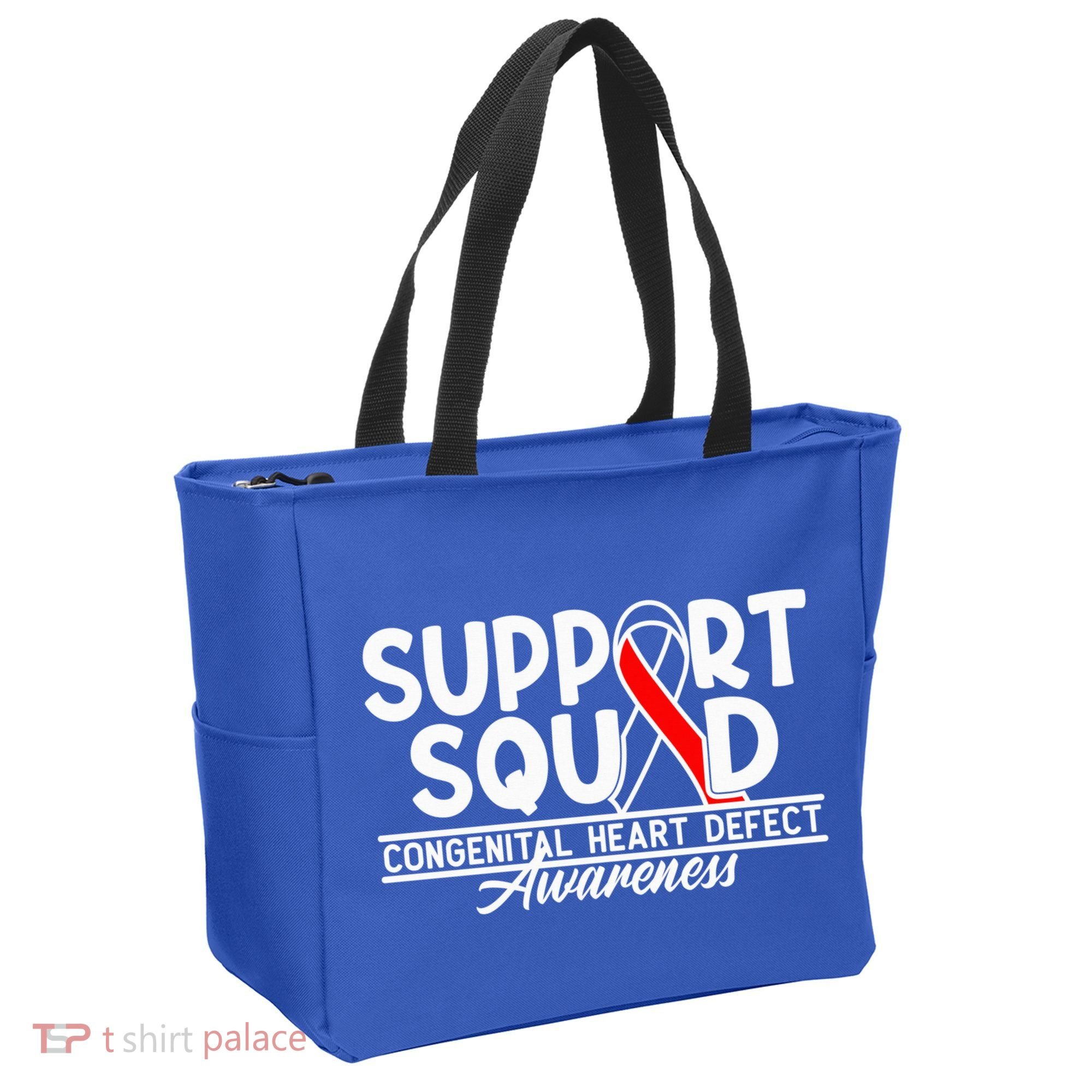 Support Awareness Squad I CHD Congenital Heart Defect Tote Bag