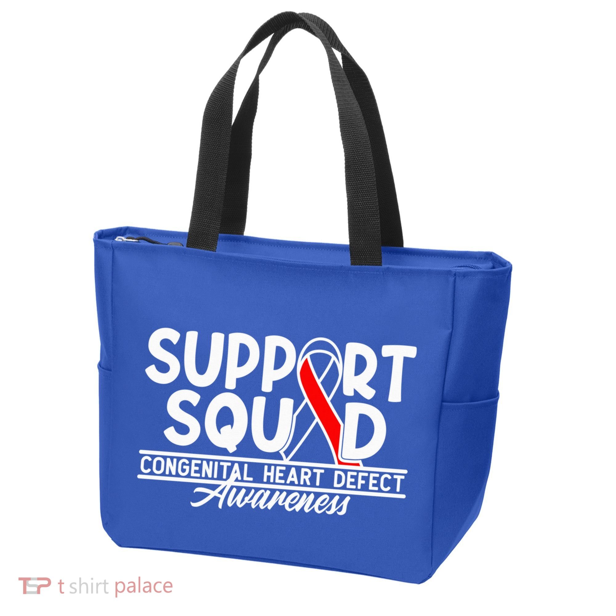 Support Awareness Squad I CHD Congenital Heart Defect Tote Bag