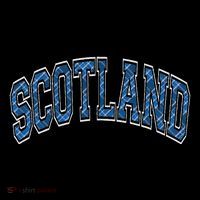 Scotland Arched Style Text Blue Plaid Pattern Women's Hoodie thumb 2