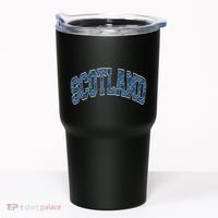 Scotland Arched Style Text Blue Plaid Pattern Tumbler thumb 0