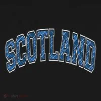 Scotland Arched Style Text Blue Plaid Pattern Toddler T-Shirt thumb 4