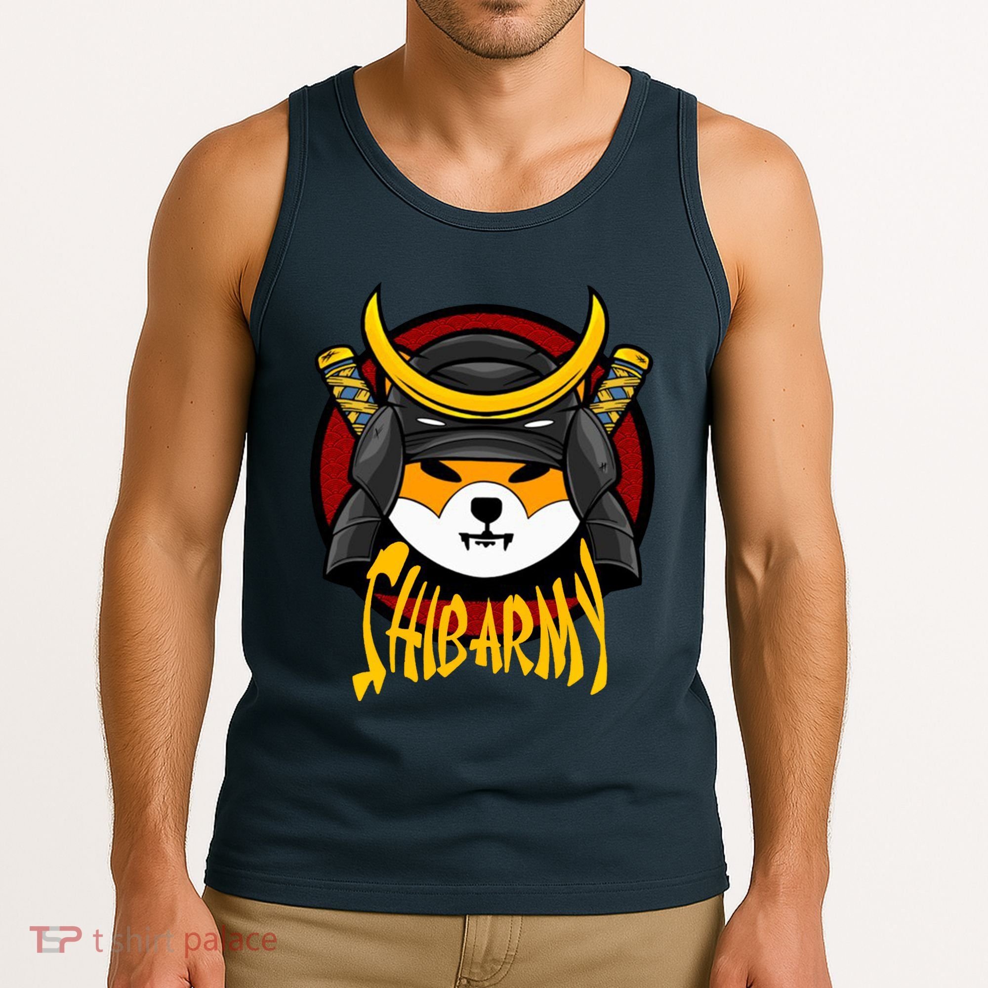 Shiba Army Samaria Dog Tank Top