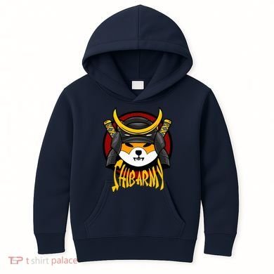 Shiba Army Samaria Dog Kids Hoodie