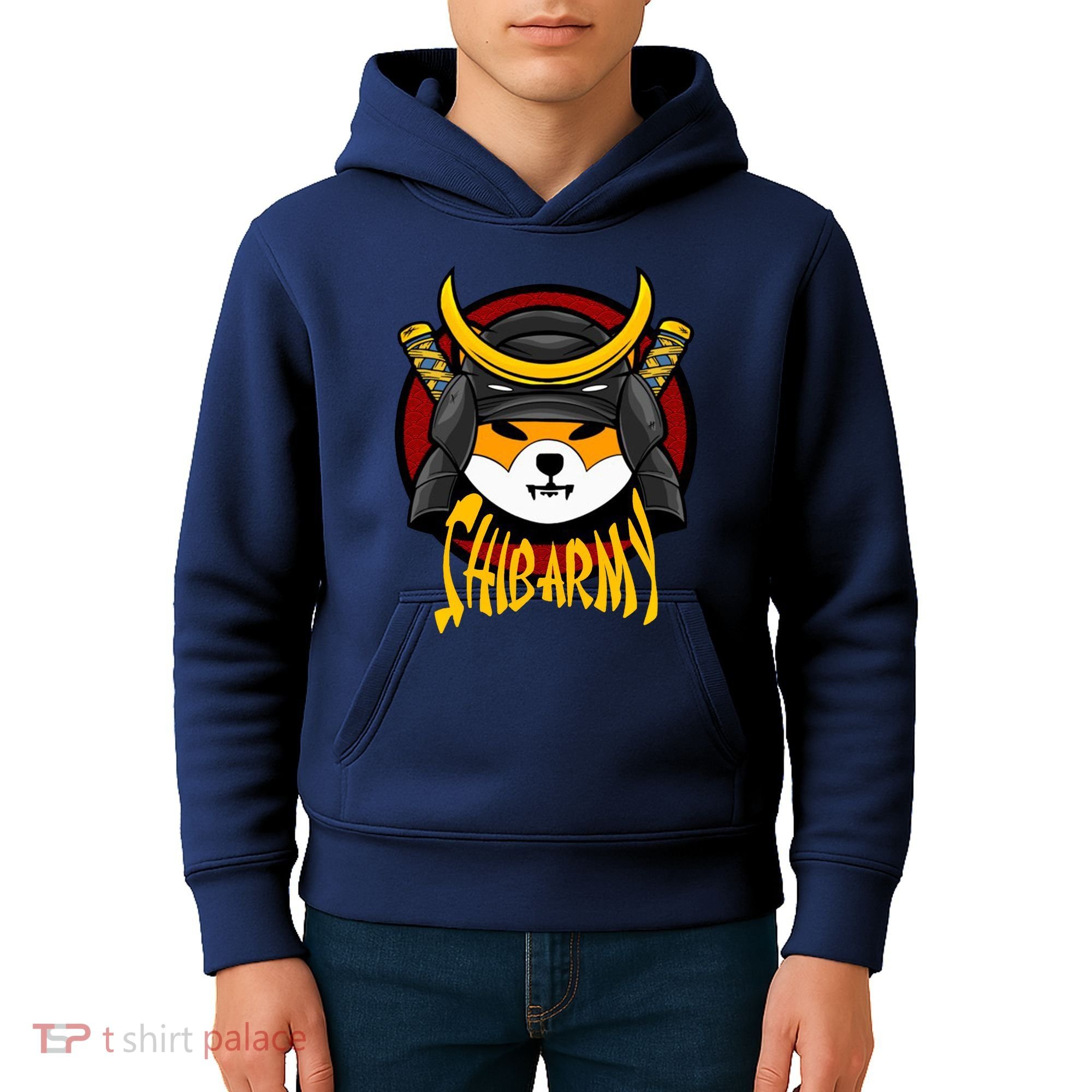 Shiba Army Samaria Dog Kids Hoodie