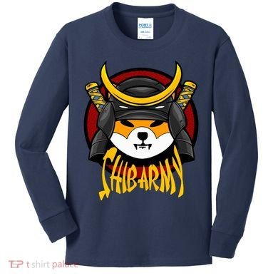 Shiba Army Samaria Dog Kids Long Sleeve Shirt
