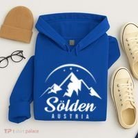 SöLden Austria Ski Resort Skiing Snowboarding Souvenir Gift Hoodie thumb 4