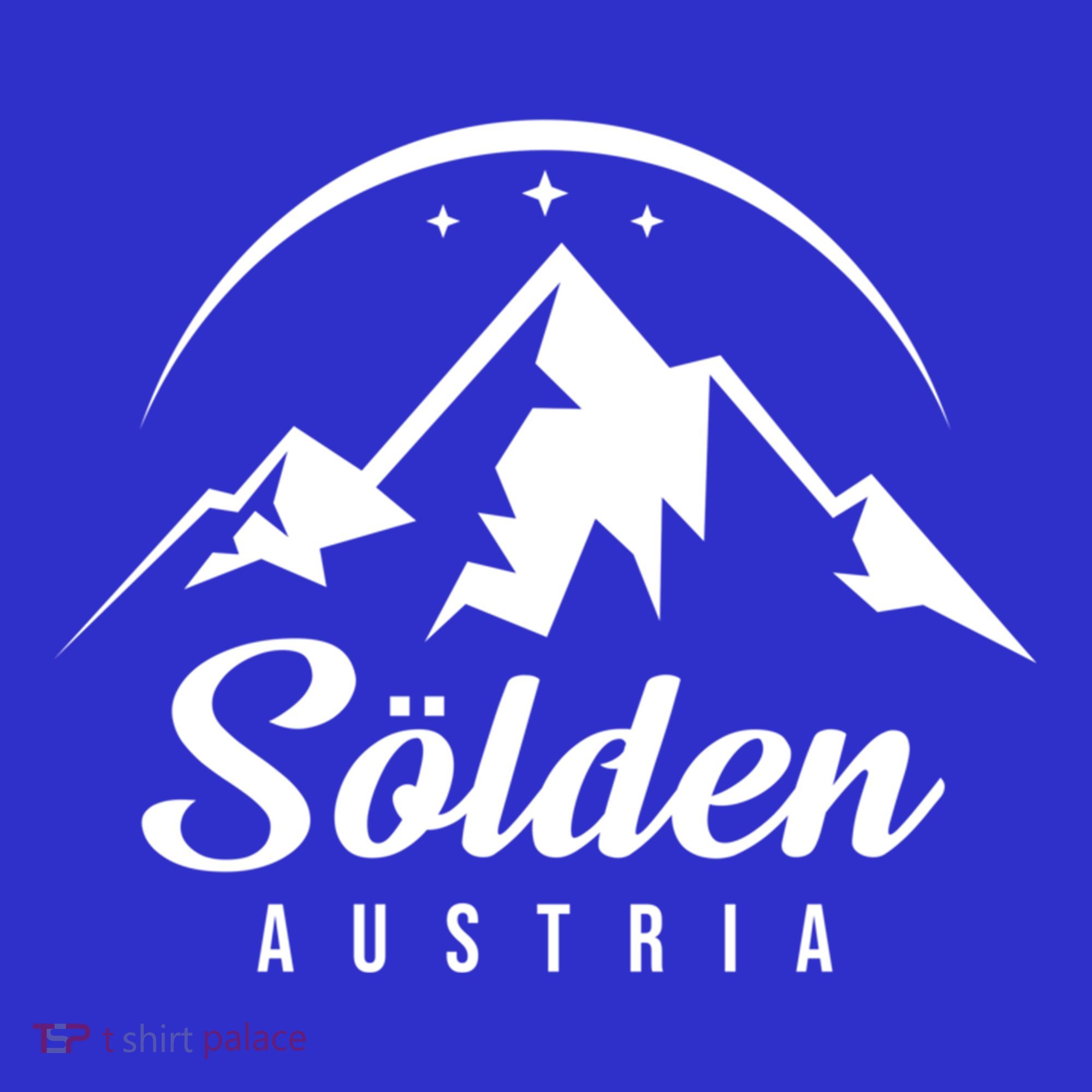 SöLden Austria Ski Resort Skiing Snowboarding Souvenir Gift Polo