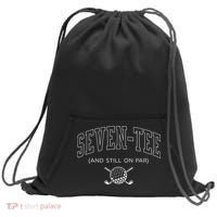 Seven And Still On Par 70th Birthday Golf Father Grand Sweatshirt Cinch Pack Bag thumb 0