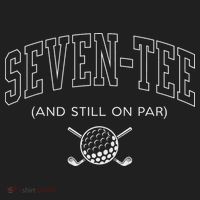 Seven And Still On Par 70th Birthday Golf Father Grand Beanie thumb 2