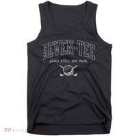 Seven And Still On Par 70th Birthday Golf Father Grand Tank Top thumb 0