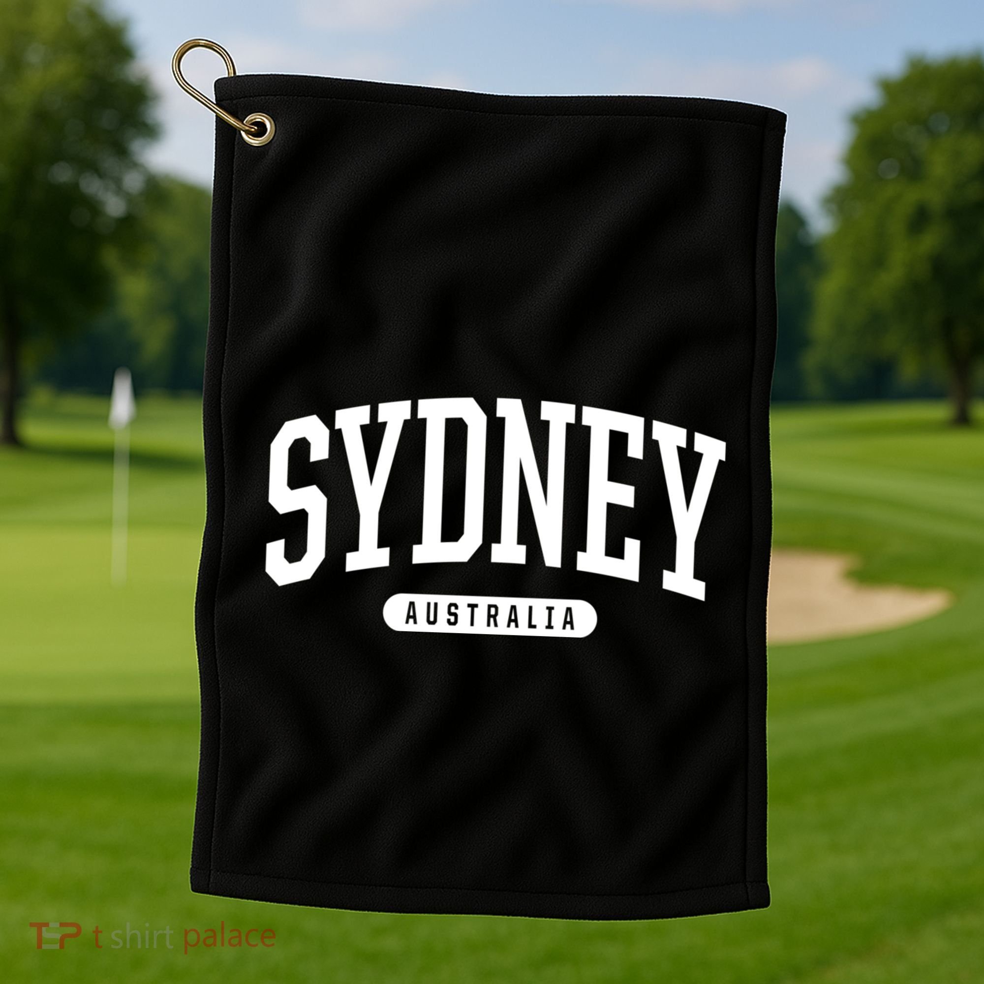 Sydney Australia Souvenirs College Style Sydney Australia Souvenir Golf Towel