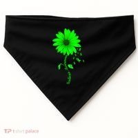 Scoliosis Awareness Sunflower Gift USA-Made Doggie Bandana thumb 0